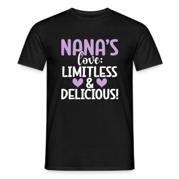 Nana Gifts - Männer T-Shirt - Schwarz - Vorne - AI Model Male 178 light (178cm)
