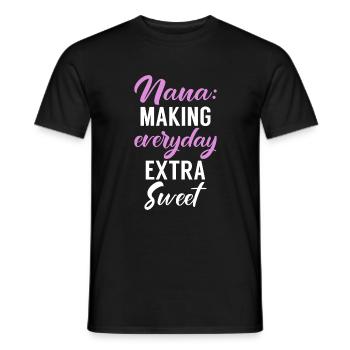 Nana Gifts - Men's T-Shirt - black - Front - AI Model Male 178 light (178cm)