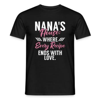 Regali Nana - T-shirt uomo - nero - Fronte - AI Model Male 178 light (178cm)