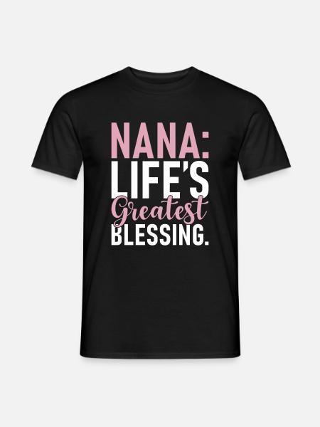 Nana Gifts - Männer T-Shirt - Schwarz