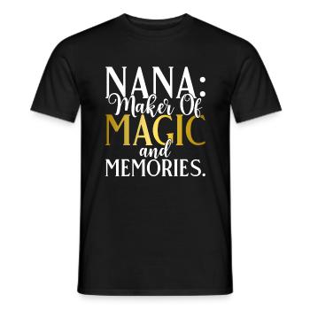 Nana Gifts - Men's T-Shirt - black - Front - AI Model Male 178 light (178cm)