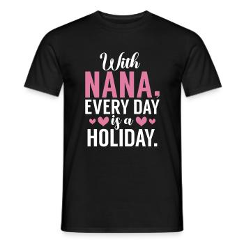 Cadeaux Nana - T-shirt homme - noir - Devant - AI Model Male 178 light (178cm)