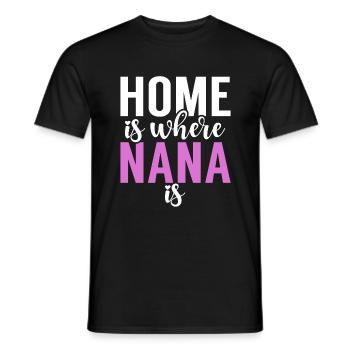 Nana Gifts - Männer T-Shirt - Schwarz - Vorne - AI Model Male 178 light (178cm)
