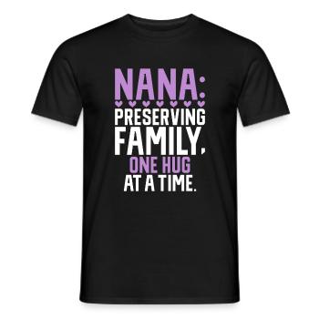 Nana Gifts - Männer T-Shirt - Schwarz - Vorne - AI Model Male 178 light (178cm)