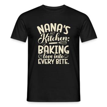 Nana Gifts - Männer T-Shirt - Schwarz - Vorne - AI Model Male 178 light (178cm)