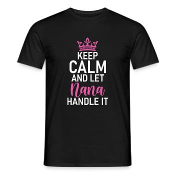 Nana Gifts - Männer T-Shirt - Schwarz - Vorne - AI Model Male 178 light (178cm)