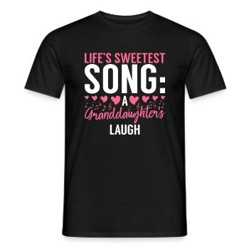Granddaughter Gifts - Men's T-Shirt - black - Front - AI Model Male 178 light (178cm)