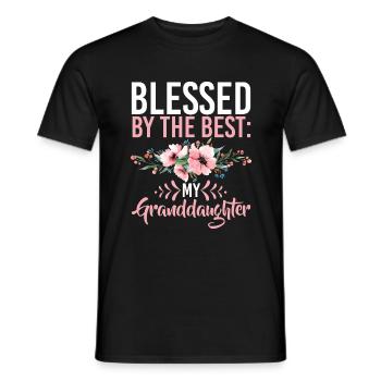 Granddaughter Gifts - Men's T-Shirt - black - Front - AI Model Male 178 light (178cm)