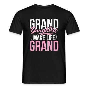 Granddaughter Gifts - Men's T-Shirt - black - Front - AI Model Male 178 light (178cm)