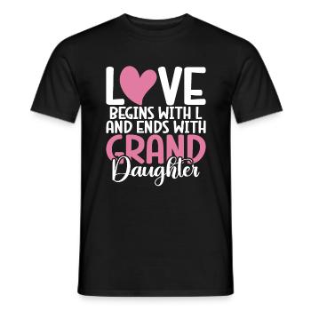 Granddaughter Gifts - Men's T-Shirt - black - Front - AI Model Male 178 light (178cm)
