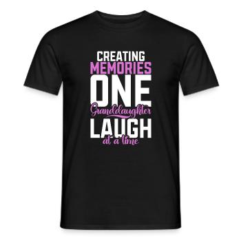 Granddaughter Gifts - Men's T-Shirt - black - Front - AI Model Male 178 light (178cm)