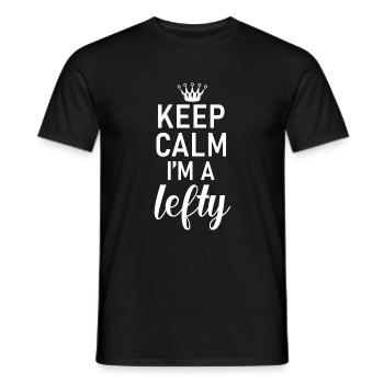 Left Handers Gifts - Männer T-Shirt - Schwarz - Vorne - AI Model Male 178 light (178cm)