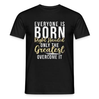Left Handers Gifts - Männer T-Shirt - Schwarz - Vorne - AI Model Male 178 light (178cm)