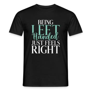 Left Handers Gifts - Männer T-Shirt - Schwarz - Vorne - AI Model Male 178 light (178cm)