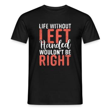 Left Handers Gifts - Männer T-Shirt - Schwarz - Vorne - AI Model Male 178 light (178cm)