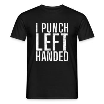 Left Handers Gifts - Männer T-Shirt - Schwarz - Vorne - AI Model Male 178 light (178cm)