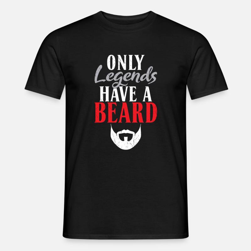 Giftidea Beard Men - Männer T-Shirt - Schwarz
