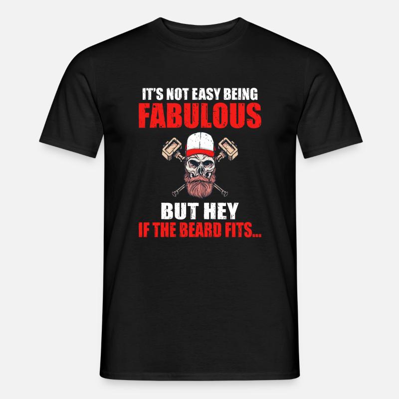 Giftidea Beard Men - Männer T-Shirt - Schwarz
