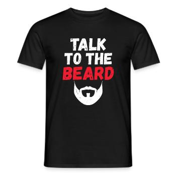 Giftidea Beard Men - Männer T-Shirt - Schwarz - Vorne - AI Model Male 178 light (178cm)