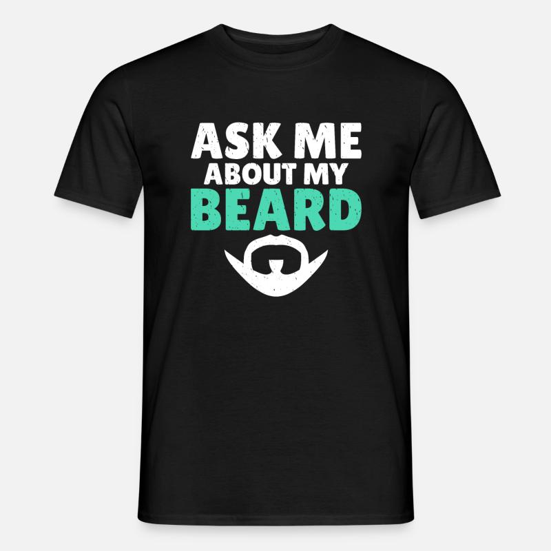 Giftidea Beard Men - Männer T-Shirt - Schwarz