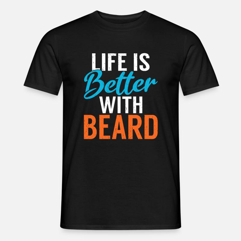 Giftidea Beard Men - Men’s T-shirt - black