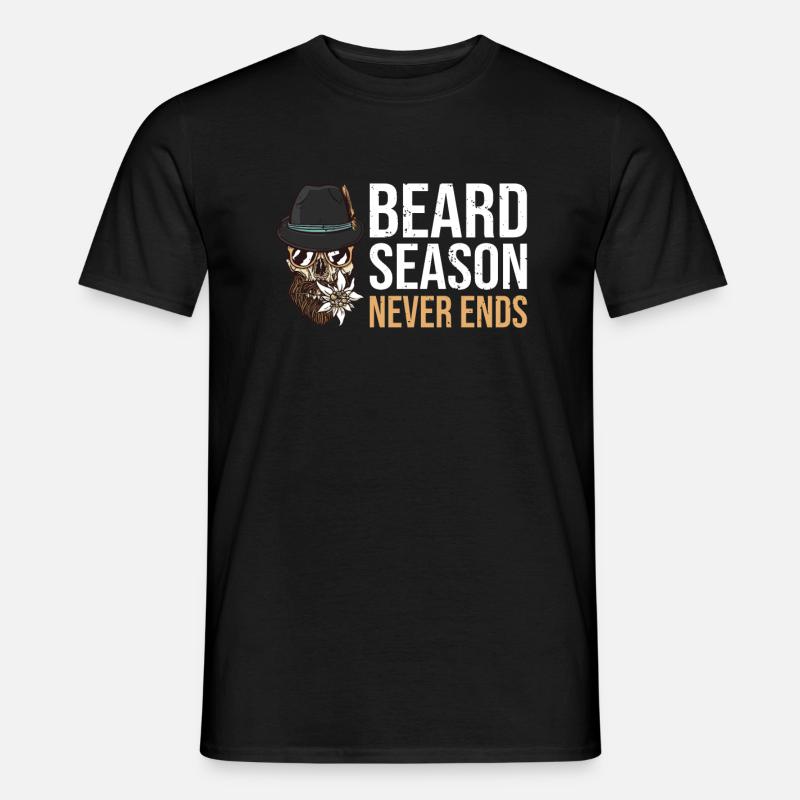 Giftidea Beard Men - Männer T-Shirt - Schwarz
