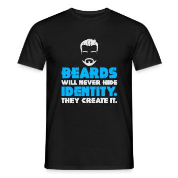 Giftidea Beard Men - Männer T-Shirt - Schwarz - Vorne - AI Model Male 178 light (178cm)