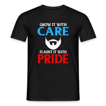 Giftidea Beard Men - Männer T-Shirt - Schwarz - Vorne - AI Model Male 178 light (178cm)