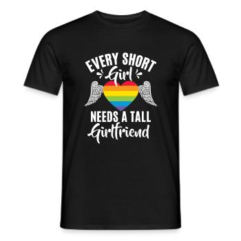 Lesbian Gifts - Männer T-Shirt - Schwarz - Vorne - AI Model Male 178 light (178cm)