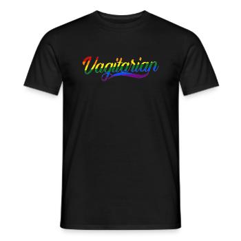 Lesbian Gifts - Männer T-Shirt - Schwarz - Vorne - AI Model Male 178 light (178cm)