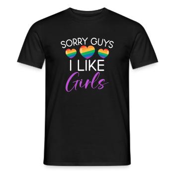 Lesbian Gifts - Männer T-Shirt - Schwarz - Vorne - AI Model Male 178 light (178cm)