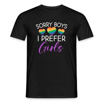 Lesbian Gifts - Männer T-Shirt - Schwarz - Vorne - AI Model Male 178 light (178cm)
