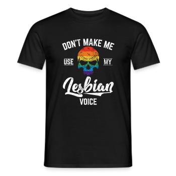 Lesbian Gifts - Männer T-Shirt - Schwarz - Vorne - AI Model Male 178 light (178cm)