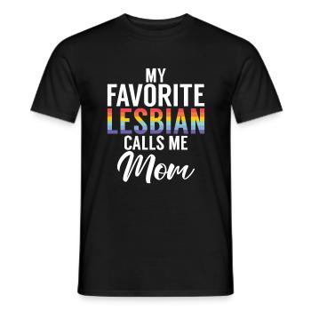 Lesbian Gifts - Männer T-Shirt - Schwarz - Vorne - AI Model Male 178 light (178cm)