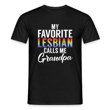Lesbian Gifts - Männer T-Shirt - Schwarz - Vorne - AI Model Male 178 light (178cm)