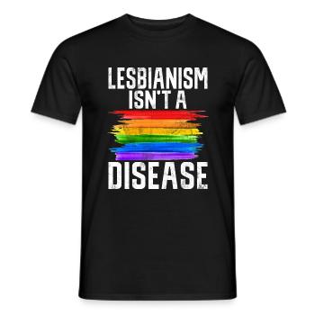 Lesbian Gifts - Männer T-Shirt - Schwarz - Vorne - AI Model Male 178 light (178cm)
