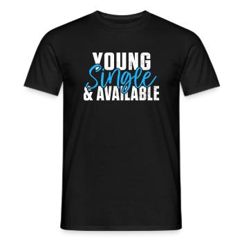 Single Gift - Men's T-Shirt - black - Front - AI Model Male 178 light (178cm)
