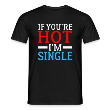 Single Gift - Men's T-Shirt - black - Front - AI Model Male 178 light (178cm)