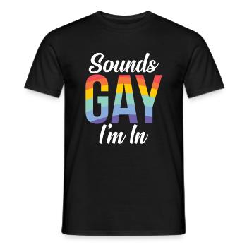 Cadeaux gays - T-shirt homme - noir - Devant - AI Model Male 178 light (178cm)