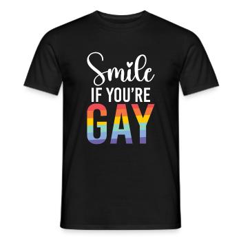 Gay Gifts - Männer T-Shirt - Schwarz - Vorne - AI Model Male 178 light (178cm)