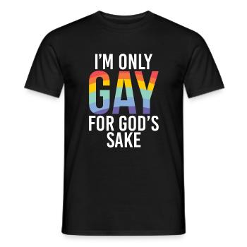Gay Gifts - Männer T-Shirt - Schwarz - Vorne - AI Model Male 178 light (178cm)