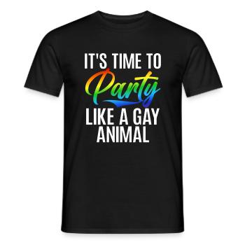 Cadeaux gays - T-shirt homme - noir - Devant - AI Model Male 178 light (178cm)