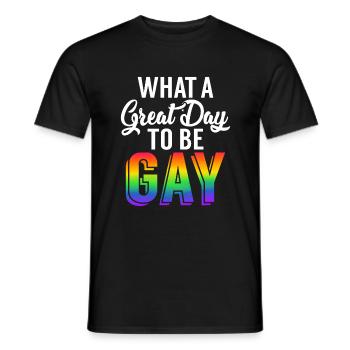 Cadeaux gays - T-shirt homme - noir - Devant - AI Model Male 178 light (178cm)