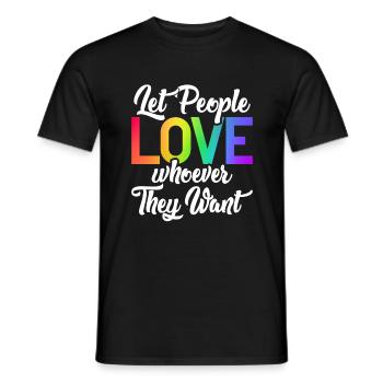 Gay Gifts - Männer T-Shirt - Schwarz - Vorne - AI Model Male 178 light (178cm)