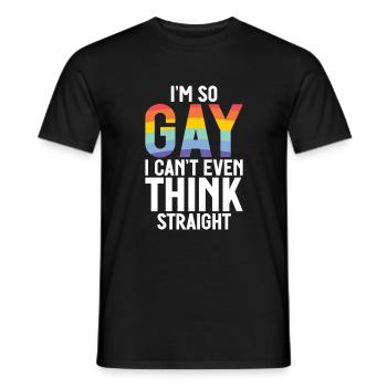 Cadeaux gays - T-shirt homme - noir - Devant - AI Model Male 178 light (178cm)