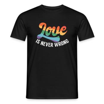 Gay Gifts - Männer T-Shirt - Schwarz - Vorne - AI Model Male 178 light (178cm)
