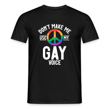 Gay Gifts - Männer T-Shirt - Schwarz - Vorne - AI Model Male 178 light (178cm)