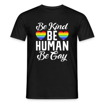 Gay Gifts - Männer T-Shirt - Schwarz - Vorne - AI Model Male 178 light (178cm)