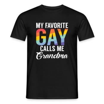 Cadeaux gays - T-shirt homme - noir - Devant - AI Model Male 178 light (178cm)