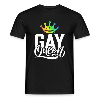 Gay Gifts - Männer T-Shirt - Schwarz - Vorne - AI Model Male 178 light (178cm)